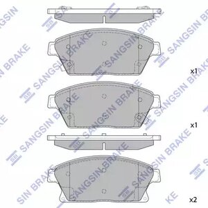 Купить Колодки передние тормозные Cruze, Hi-Q (SP1480) (13301234) 13301234 на Шевроле Круз